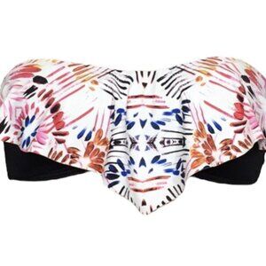 New $80 Ivanka Trump Bikini Top Size Large Strapless Bandeau or Halter Strap L